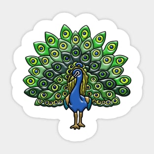 Peacock Sticker